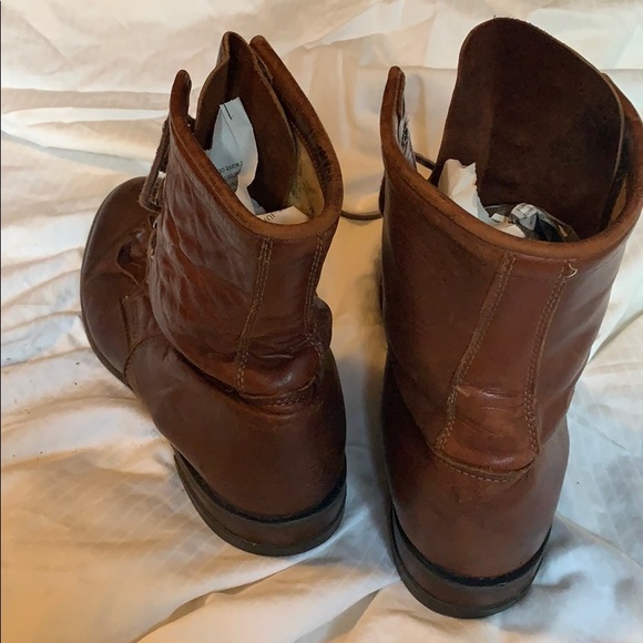 Justin brown lace up boots size 8.5D - Picture 3 of 4